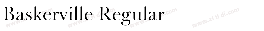 Baskerville Regular字体转换